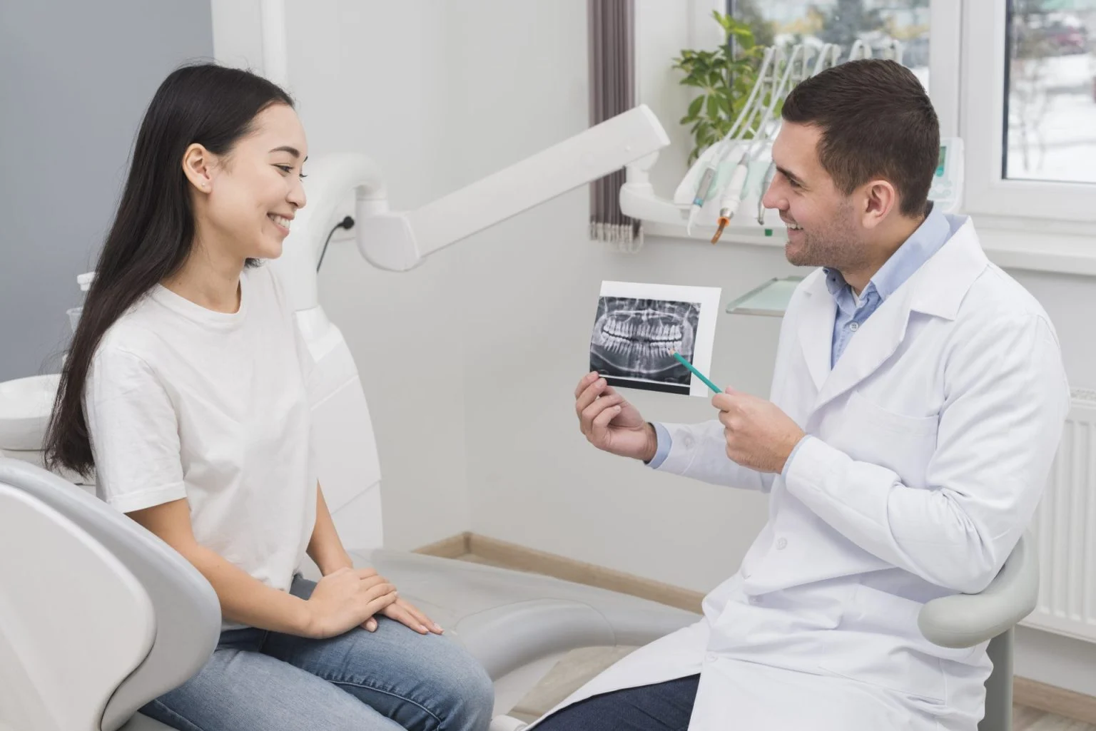 woman dentist
