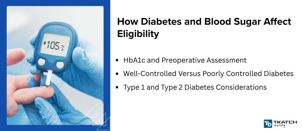 how diabetes and blood sugar affect dental implant candidacy